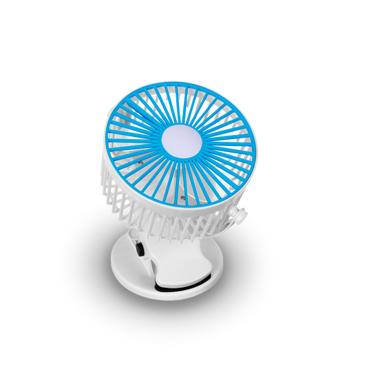 Mini Ventilatore USB Portatile con Clip,Rotazione di 360 ° Ricaricabile