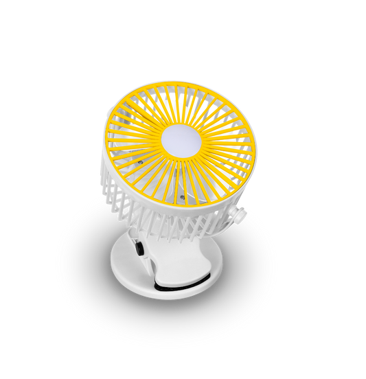 Mini Ventilatore USB Portatile con Clip,Rotazione di 360 ° Ricaricabile