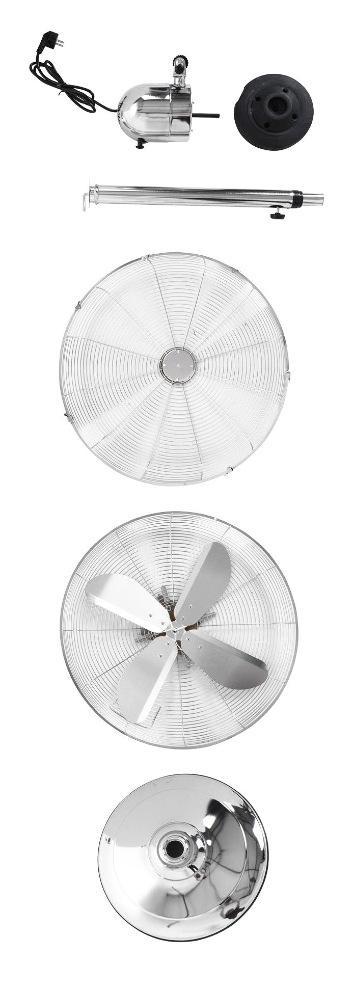 Ventilatore a piantana in metallo